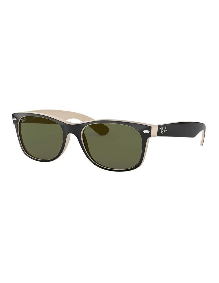 New Wayfarer Color Mix Black RB2132 Sunglasses