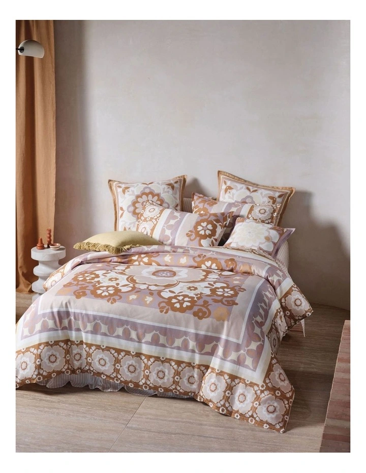 Paloma Quilt Cover Set in Lavender