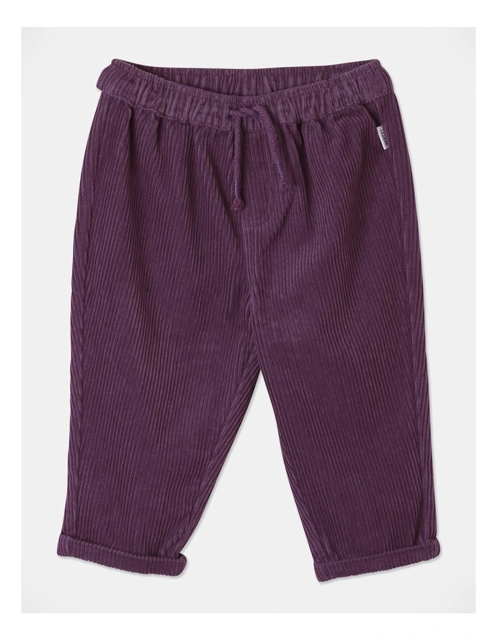 Cord Pant in Deep Purple