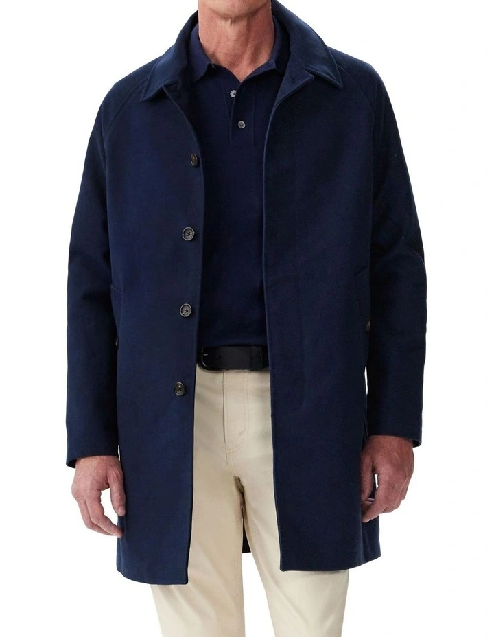Harry Moleskin Carcoat in Navy