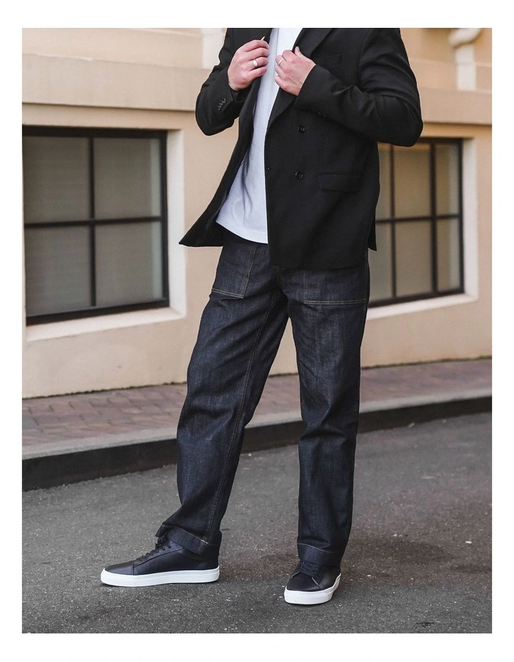 Deco 2.0 Leather Sneakers in Navy