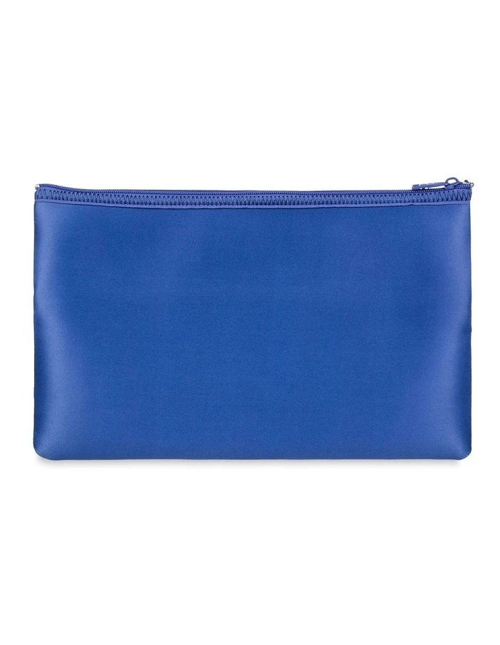 White Shoulder Pencil Case in Marlin Funky Palm