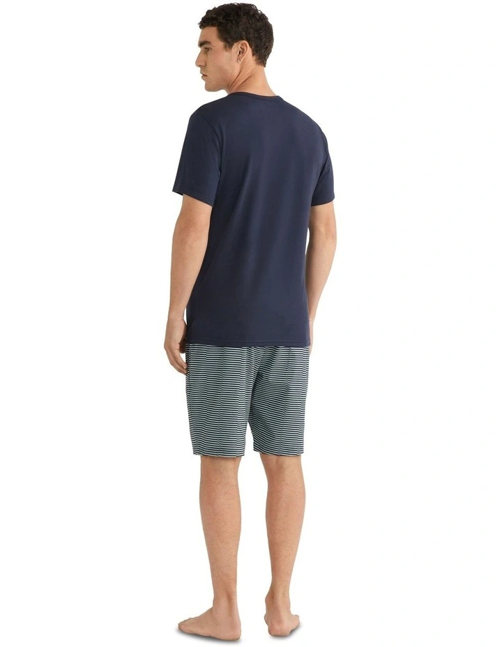 Structure Lounge Short Sleeve Sleep Set in Night Sky Top