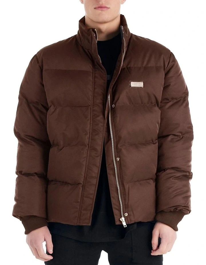 Monet Puffer Jacket in Brown