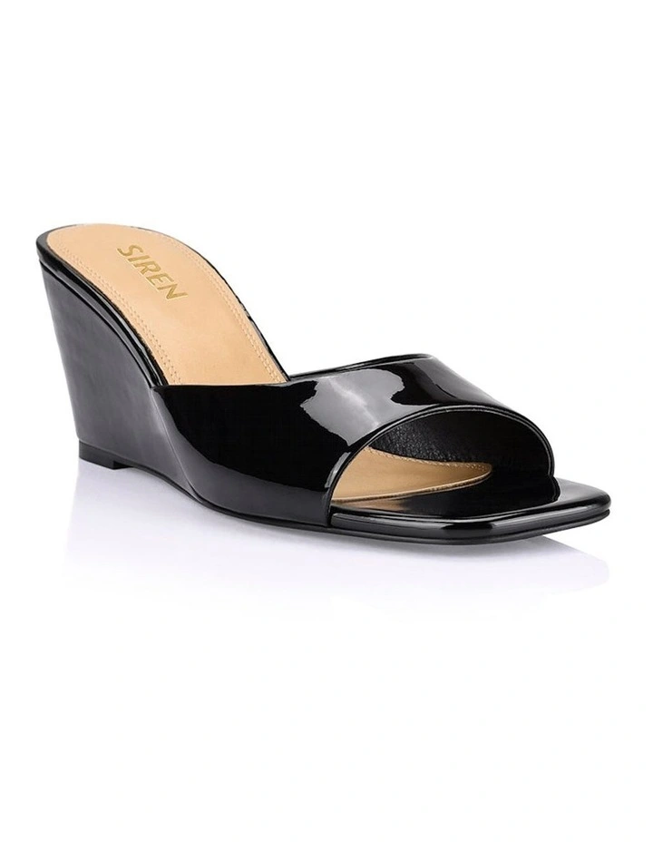 Darcy Mule Wedges Heel in Black
