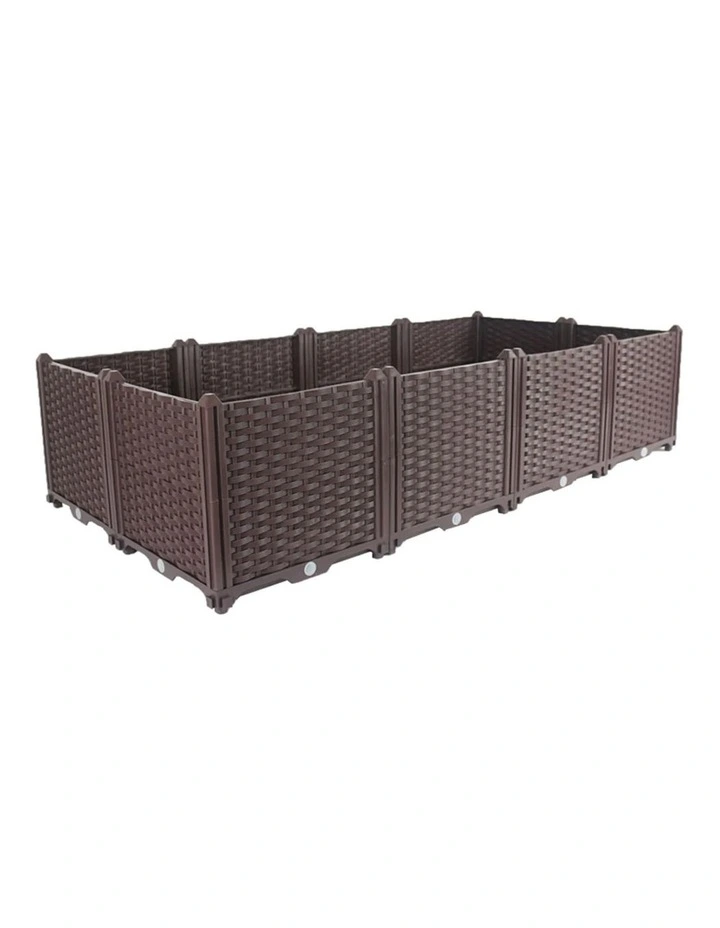 Raised Garden Box Planter 160cm in Dark Brown