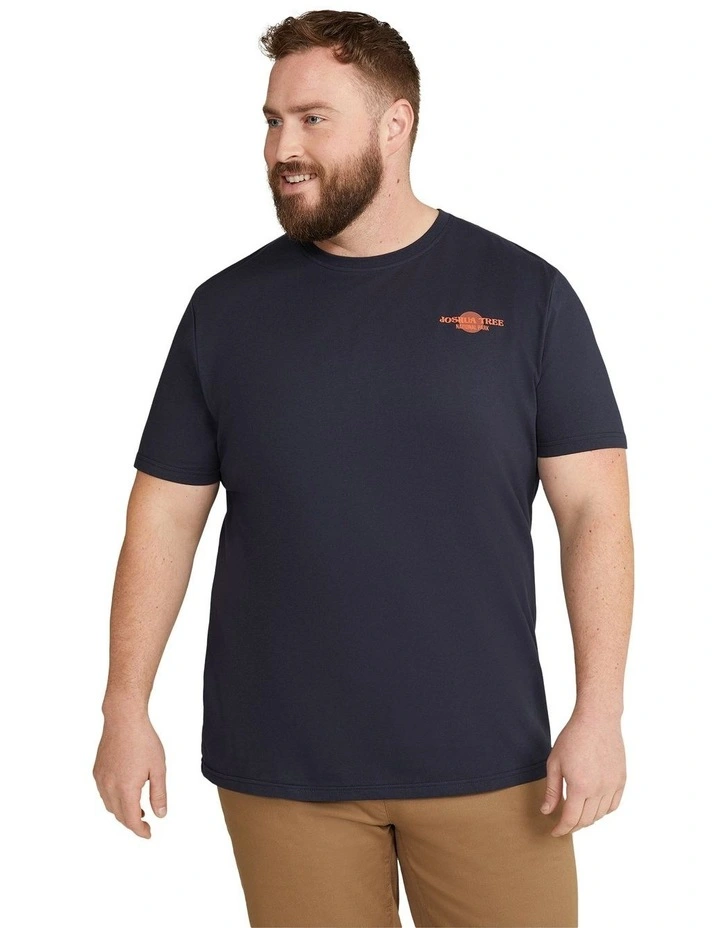 Joshua Crew Neck Tee in Navy