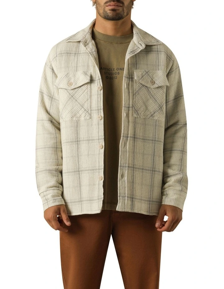 Marvin Plaid Jacket in Off-white Plaid