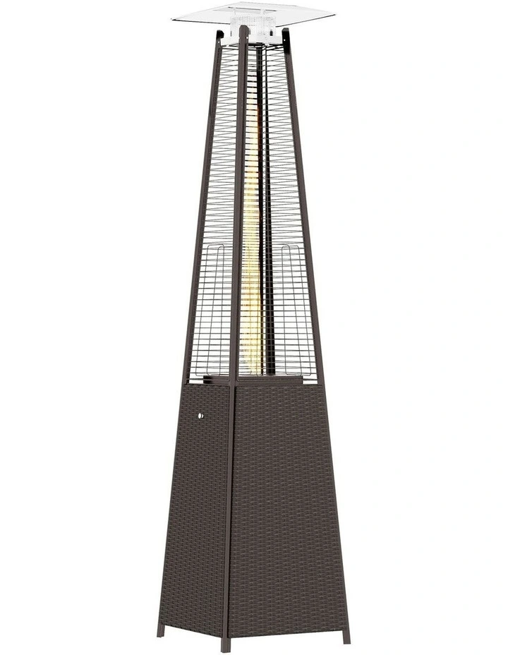 Rattan Style Gas Pyramid Heater