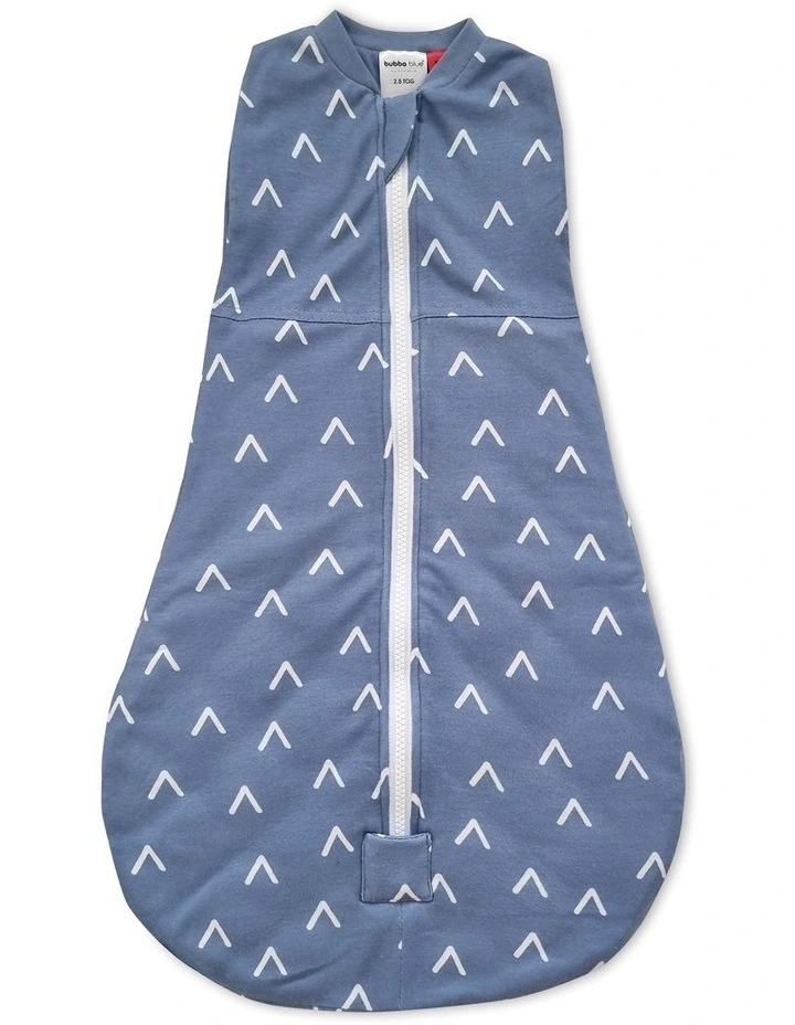Nordic 2.5 Tog Swaddle Sleep Bag 0-3 Month in Denim
