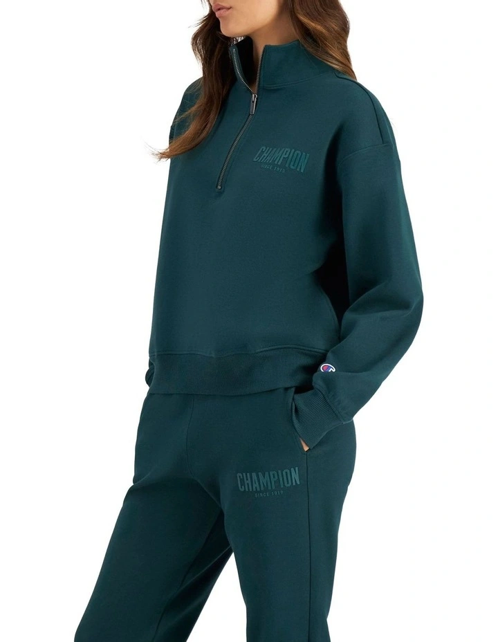 Rochester Base Quarter Zip Pullover in Cotton Forest