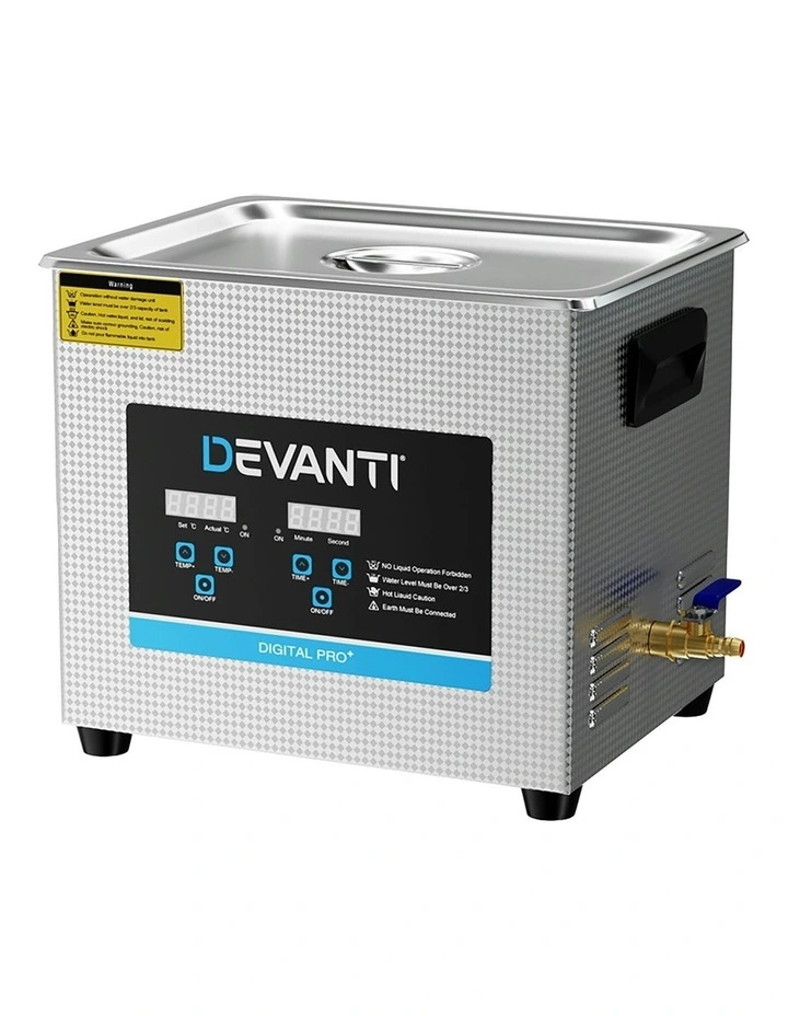 240W Ultrasonic Heater Cleaning Machine 10L