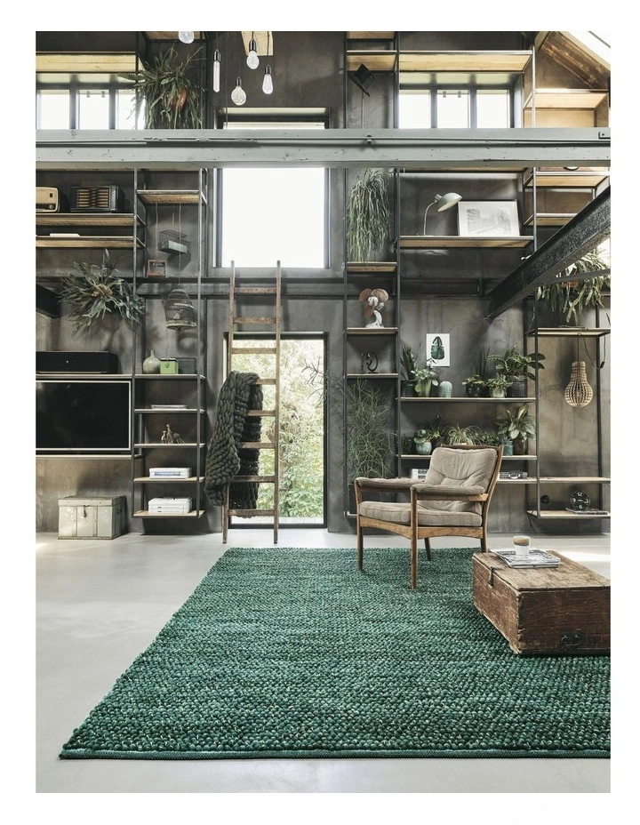 Cobble Rug 29207 in Green