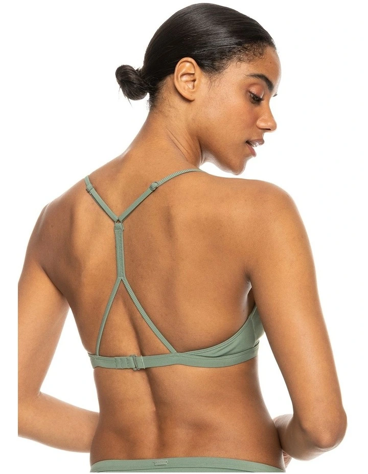 Pro The Cut Back Triangle Bikini Top in Agave Green