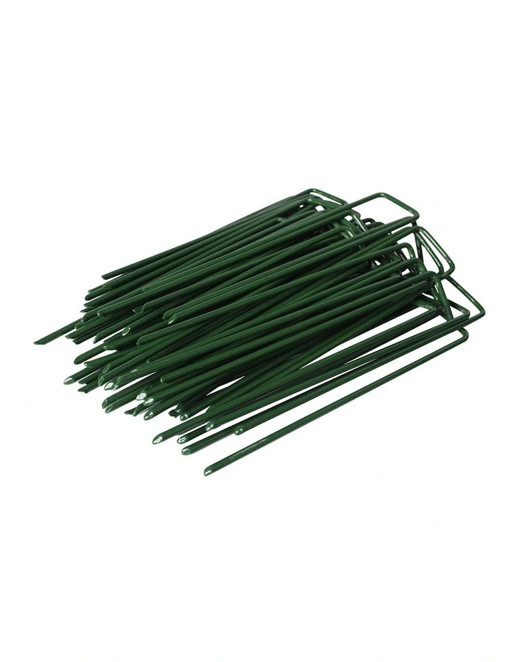 Synthetic Artificial Grass Pins 100 Pieces in Green