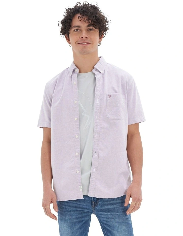 Everyday Oxford Button Up Shirt in Purple