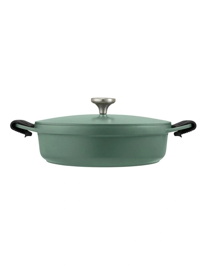 Agile Non-Stick Shallow Casserole 28cm/4L in Sage