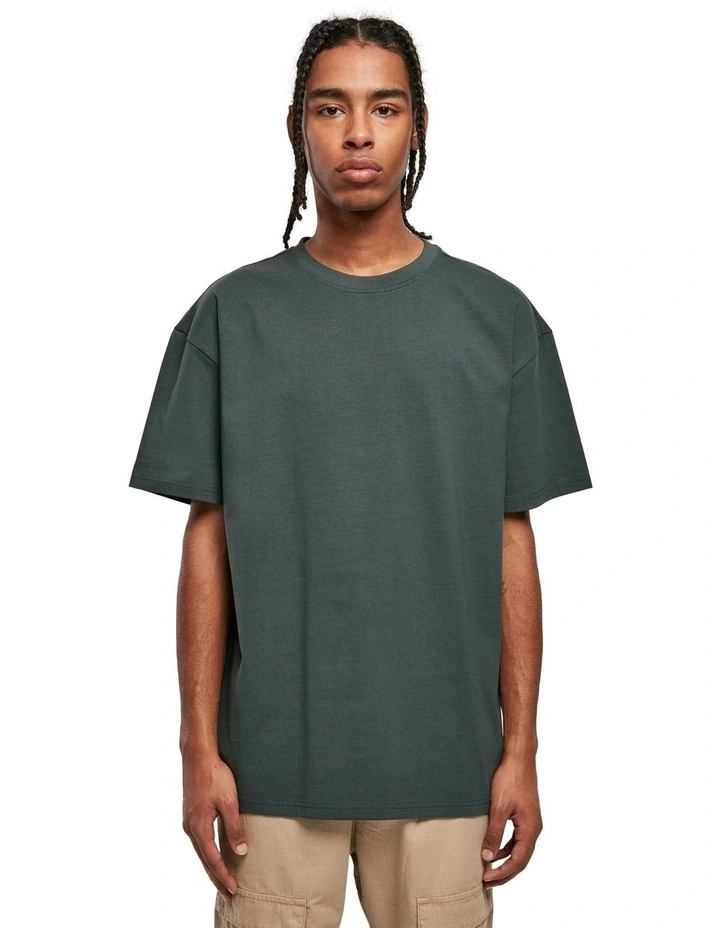 Heavy Oversized Tee in Bottle Green