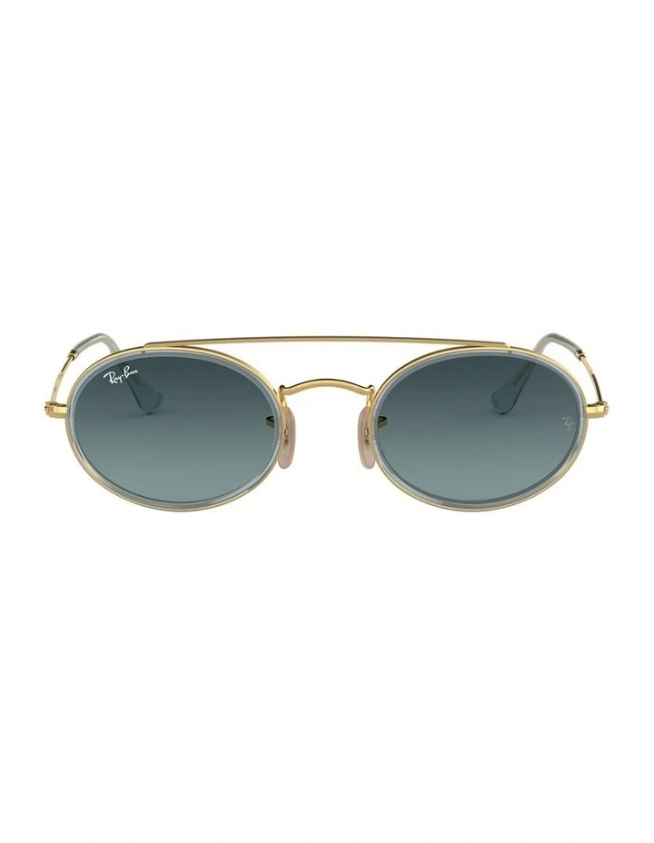 Oval Double Bridge Gold RB3847N Sunglasses