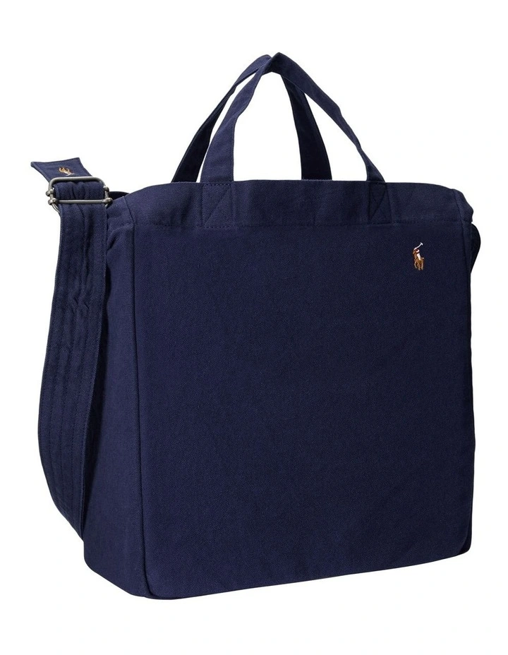 Canvas Shopper Tote in Navy