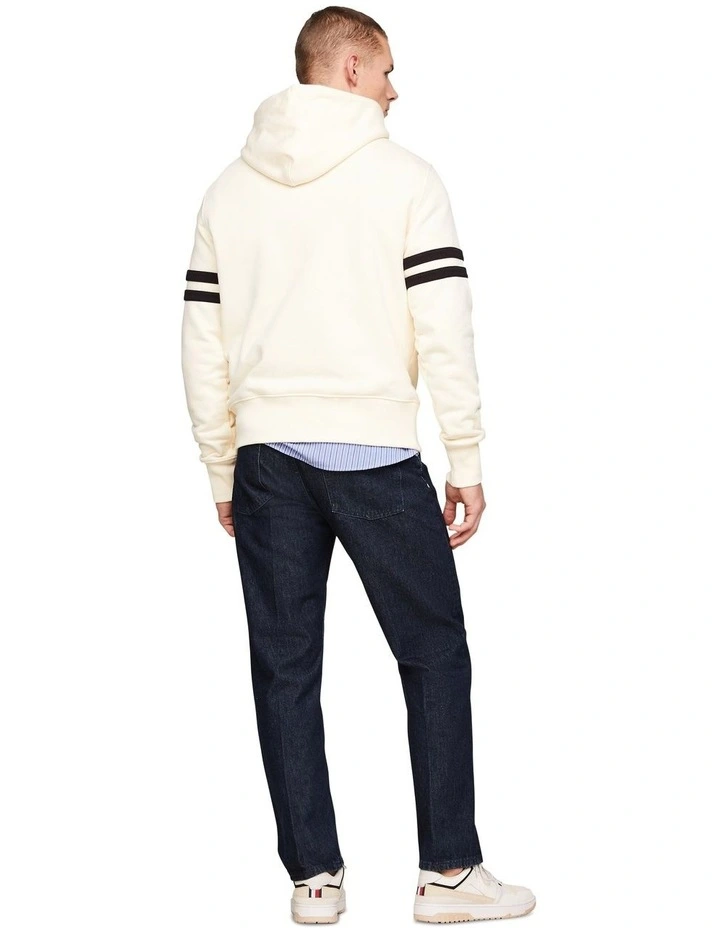 Laurel Monotype Hoodie in Beige