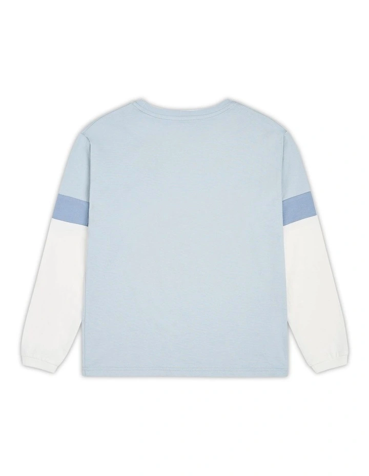 The Roler Fairns Long Sleeve Tee (8 - 16 Year) in Light Blue Combo