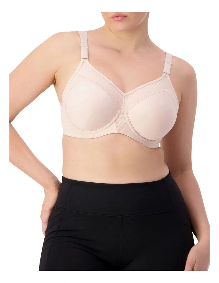 Triaction Ultra Padded Sports Bra in Fig Pink