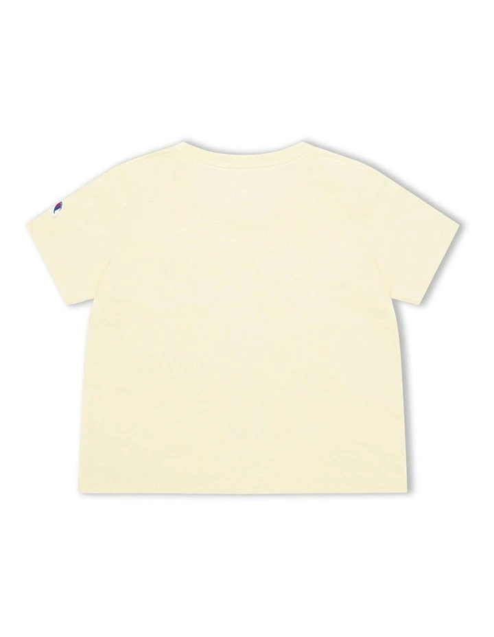 Graphic Boxy Tee in Post Yellow