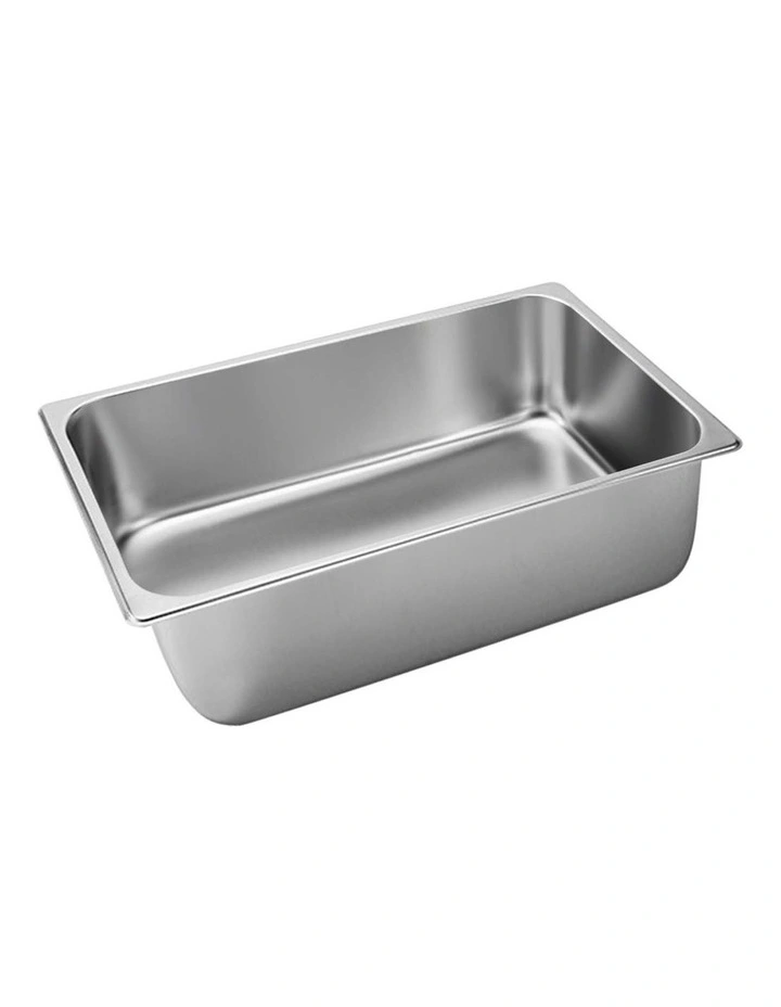 Stainless Steel Gastronorm Pans 1/1 Full Size 20cm in Silver