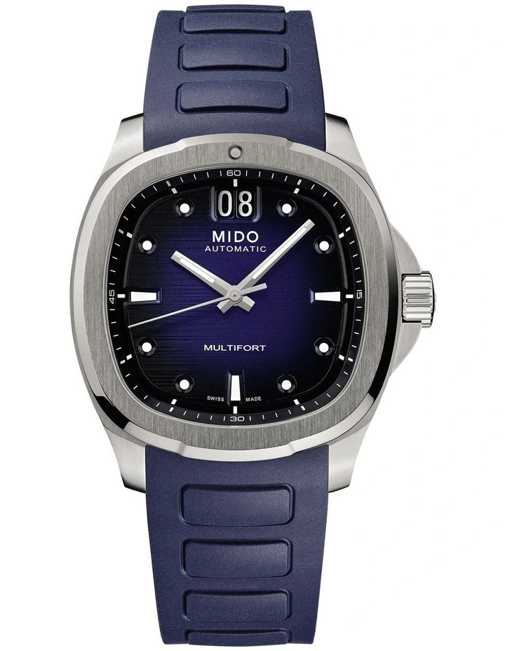 Multifort TV Big Date Swiss watch in Blue