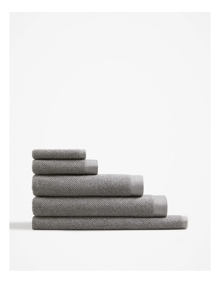 Calo Australian Cotton Hand Towel in Grey Marle