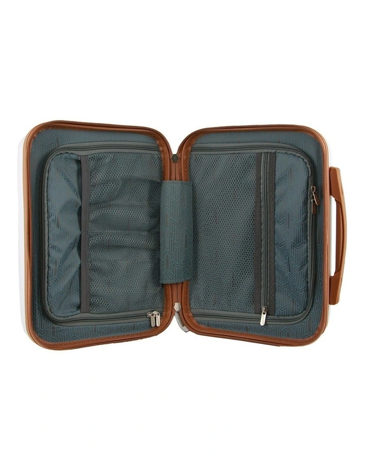 Metro Hard Shell Beauty Case in White
