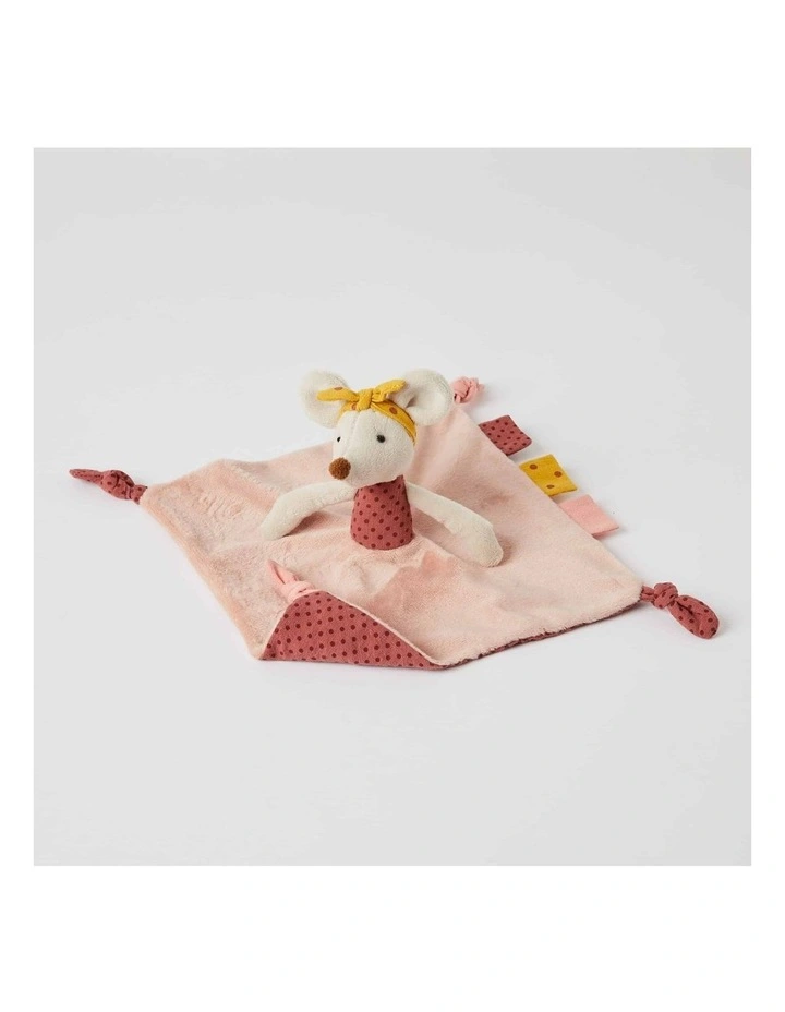 45cm Dorothy Mouse Teething Comforter in Pink