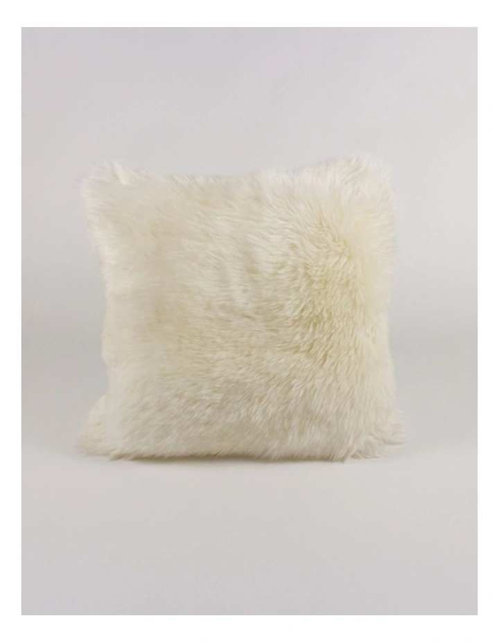New Zealand Sheepskin Cushion Cover in Ivory