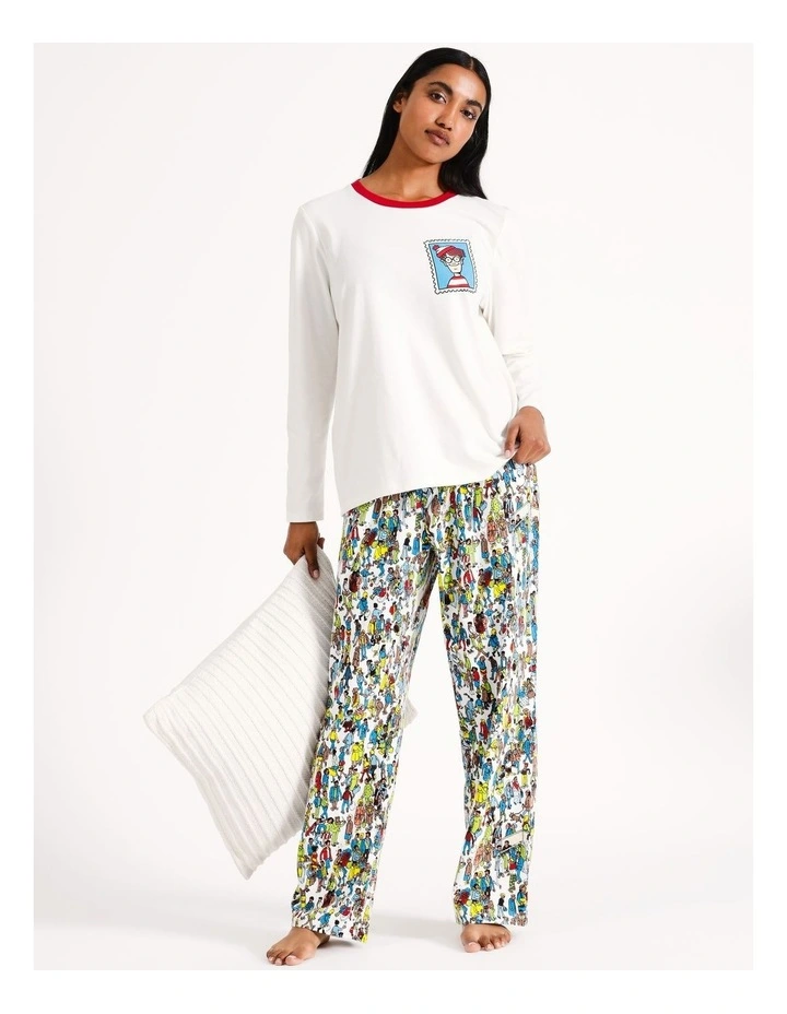 Pocket Stamp Sleep Top in Cloud Dancer