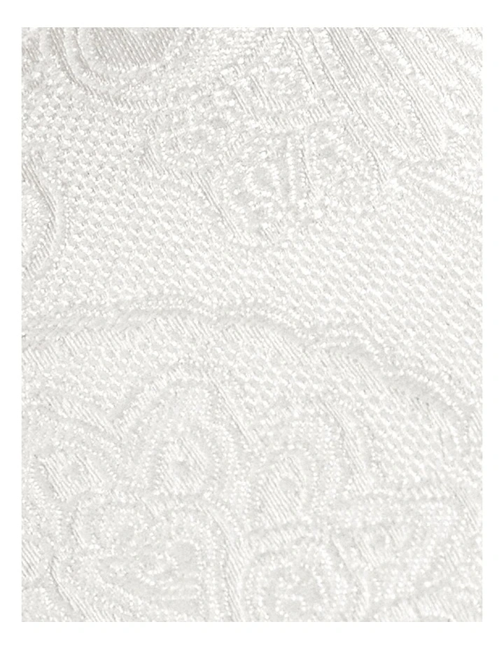 Paisley Jacquard Tie in Ivory
