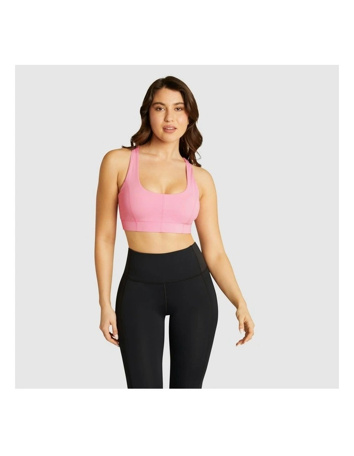 Energise Medium Impact Sports Bra in Petal