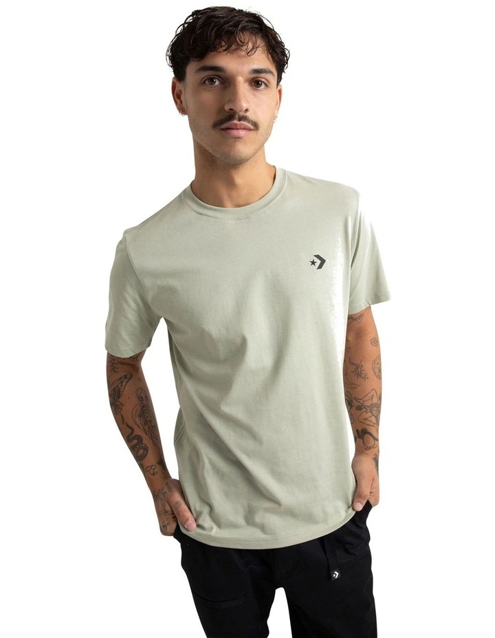 M Sketch Graphic Short Sleeve Tee in Grey