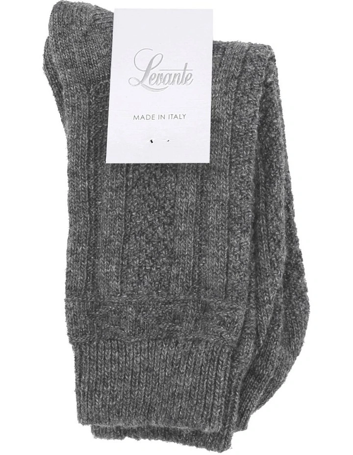 Camella Crew Sock in Charcoal