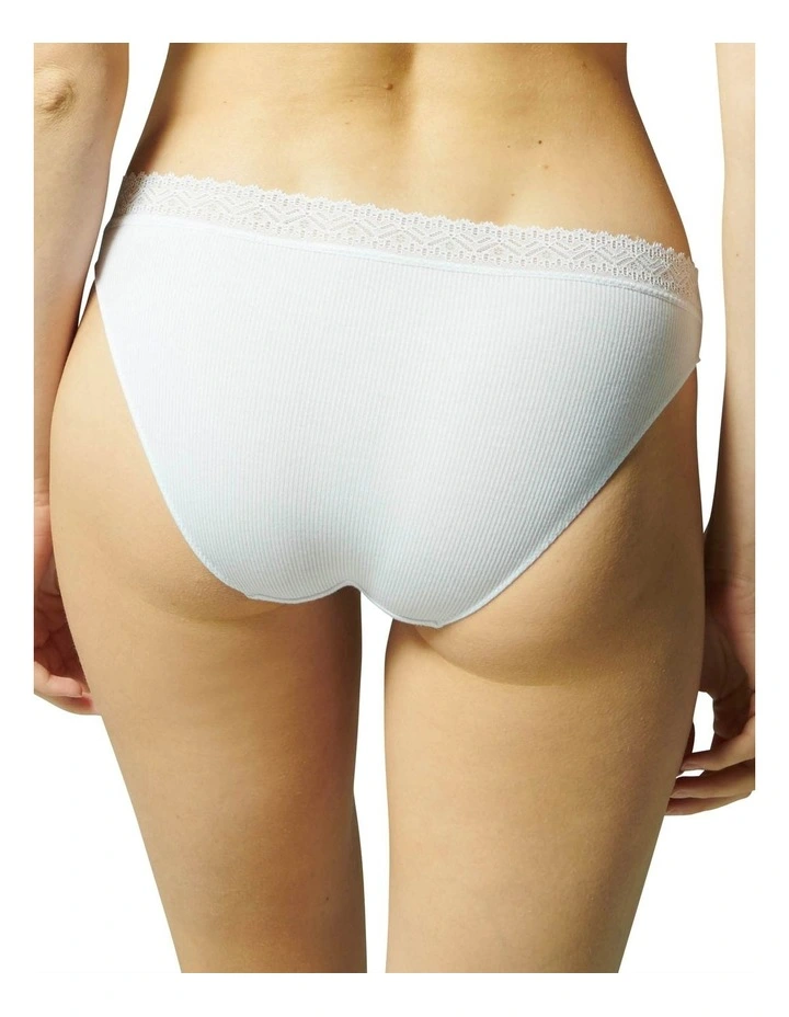 Eugenie Bikini Brief in White