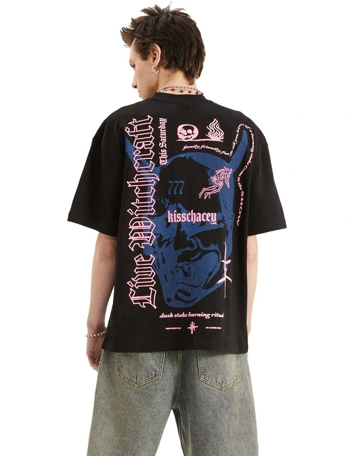 Witchcraft Heavy Street Tee in Black