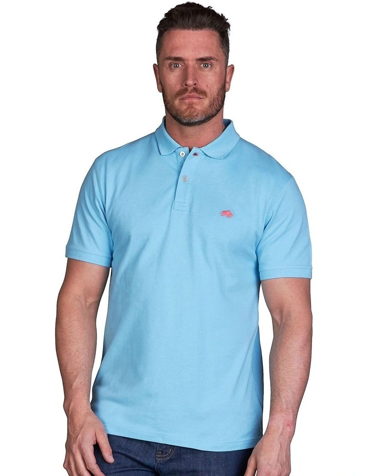 Classic Organic Polo Shirt in Sky Blue
