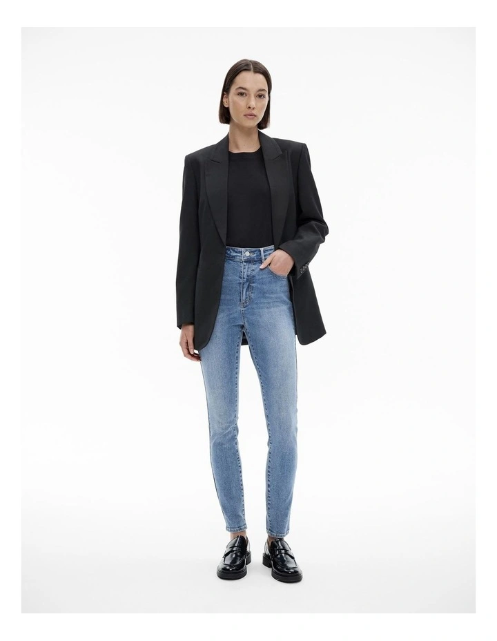 Full Length Skinny Jean in Vintage Wash Denim