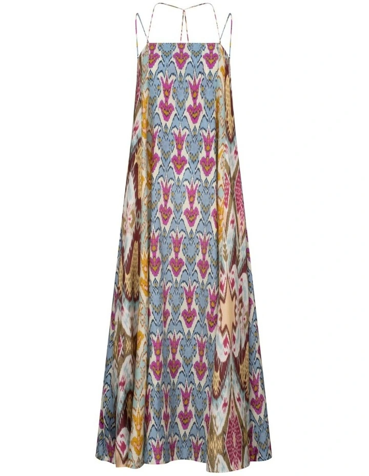 Alita Lara Maxi Dress in Aquarius Patchwork