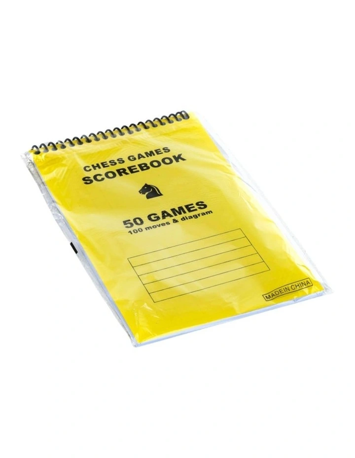 Chess Scorebook in Yellow