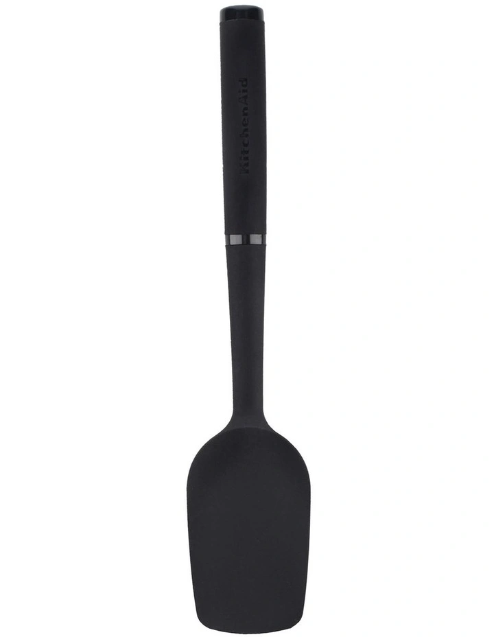 Soft Touch Silicone Spoon Spatula in Black