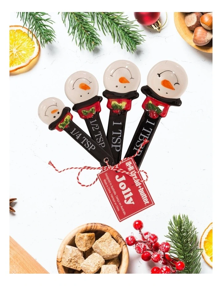 Snowman Spoons 4 Pack in Multi