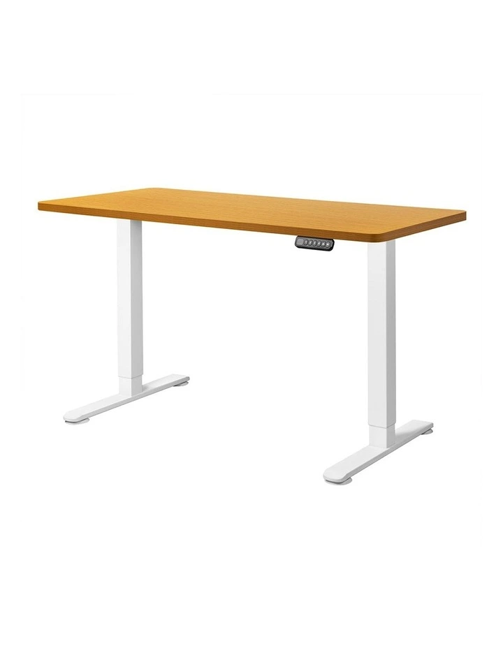 Electric Dual Motor Height Adjustable Motorised Standing Desk 120cm in Natural