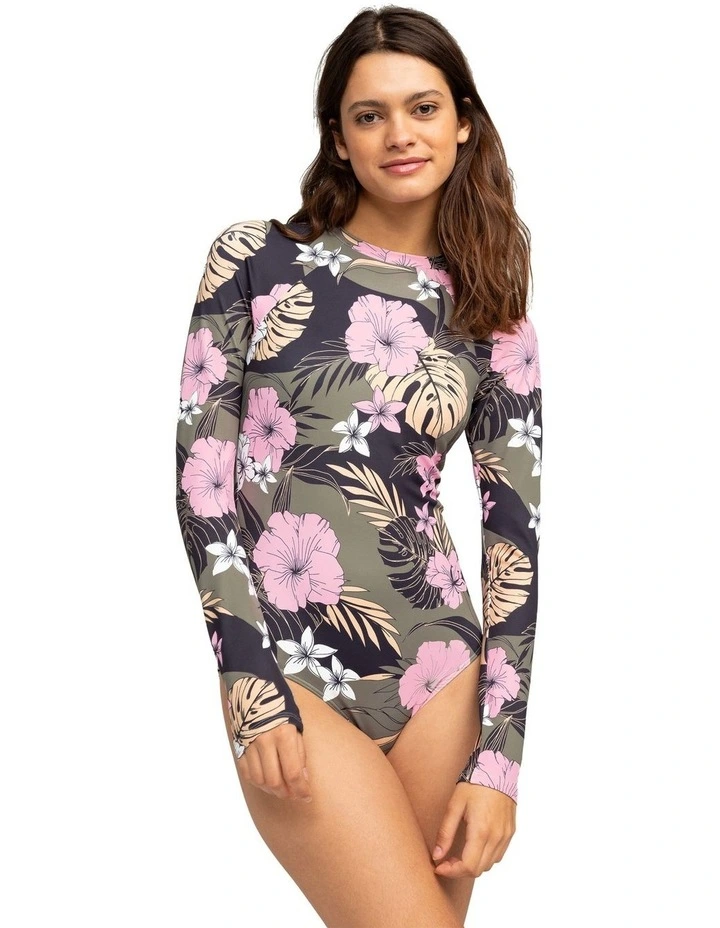 Pro The Overhead Long Sleeve One Piece Swimsuit in Anthracite Classic