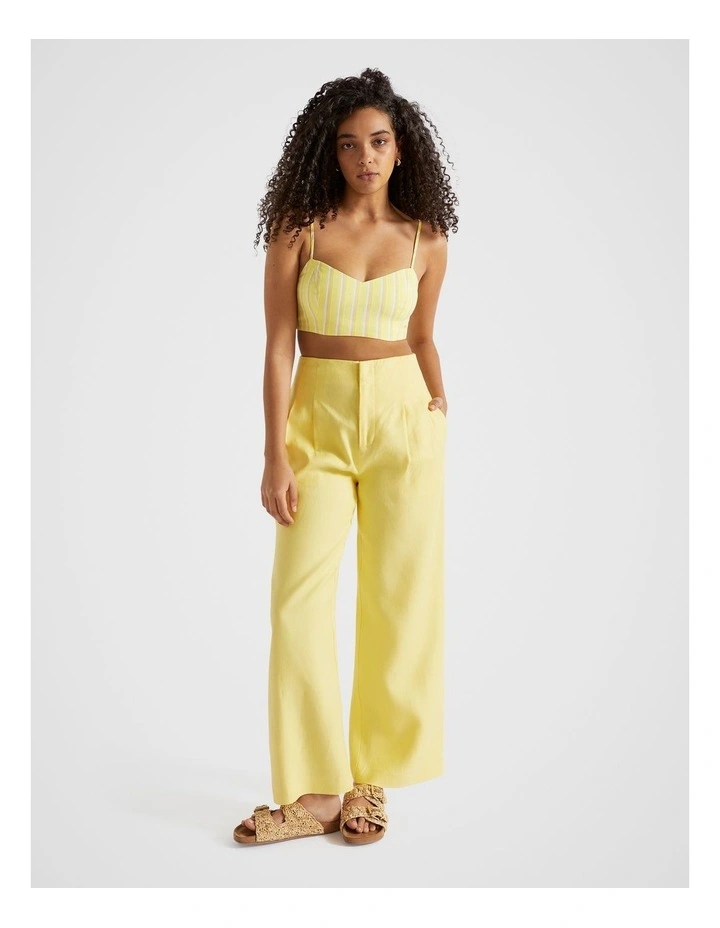 Multi Bralette in Lemon Drop Stripe